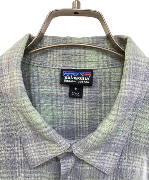 Patagonia（パタゴニア）Patagonia (パタゴニア) ジャガード半袖シャツ　52921 グリーン サイズ:Mの古着・服飾アイテム
