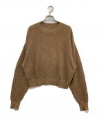 L'appartementアパルトモン）の古着「LINEN BOYS KNIT　23080560401410」｜ブラウン
