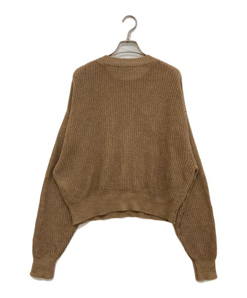 L'appartement（アパルトモン）L'appartement (アパルトモン) LINEN BOYS KNIT　23080560401410 ブラウン サイズ:FREEの古着・服飾アイテム