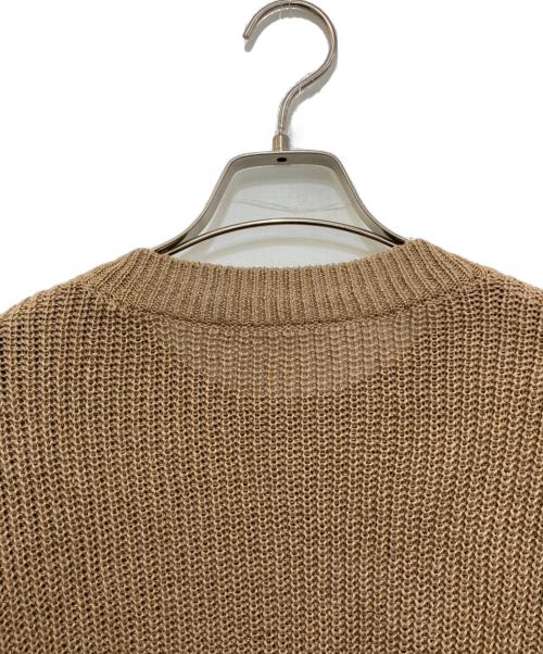 L'appartement（アパルトモン）L'appartement (アパルトモン) LINEN BOYS KNIT　23080560401410 ブラウン サイズ:FREEの古着・服飾アイテム