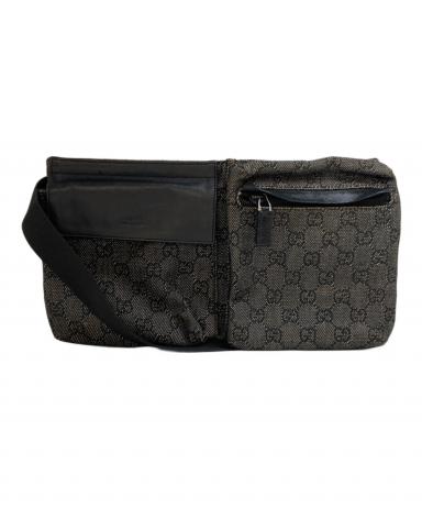 中古・古着通販】GUCCI (グッチ) GGキャンバス ウエストポーチ