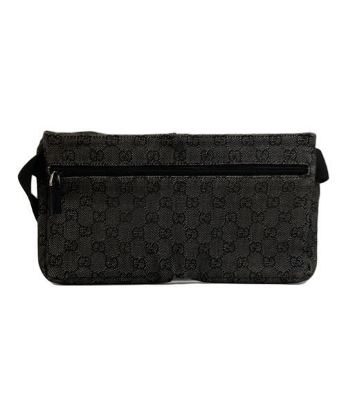 GUCCI（グッチ）GUCCI (グッチ) GGキャンバス ウエストポーチ ブラックの古着・服飾アイテム