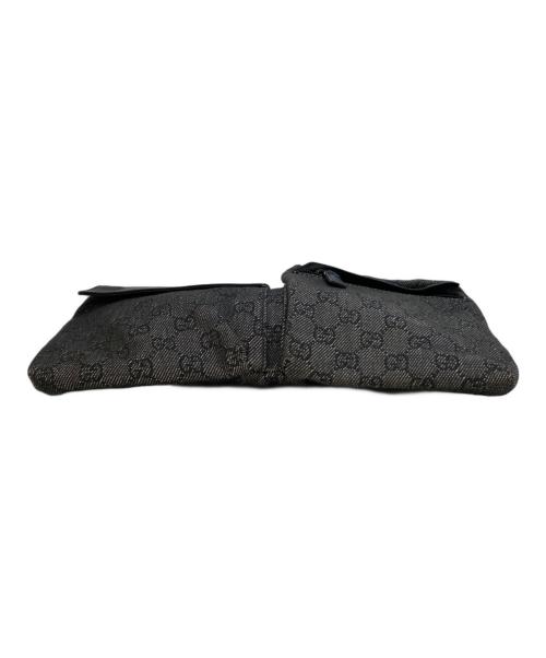 GUCCI（グッチ）GUCCI (グッチ) GGキャンバス ウエストポーチ ブラックの古着・服飾アイテム