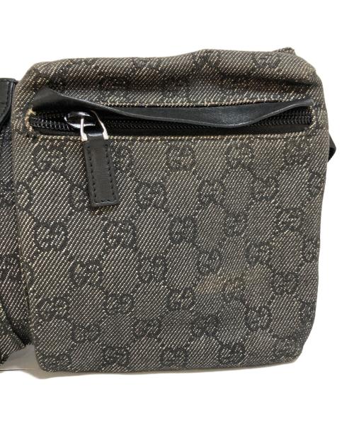 GUCCI（グッチ）GUCCI (グッチ) GGキャンバス ウエストポーチ ブラックの古着・服飾アイテム