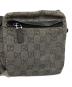 中古・古着 GUCCI (グッチ) GGキャンバス ウエストポーチ ブラック：20000円