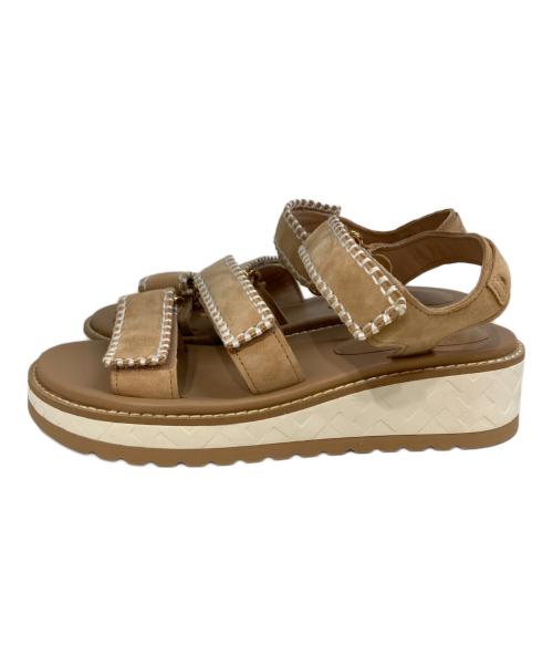 COLE HAAN（コールハーン）COLE HAAN (コールハーン) グランドプロ デイリンウェッジ トリプル ストラップ サンダル　W33220 ベージュ サイズ:5 1/2の古着・服飾アイテム