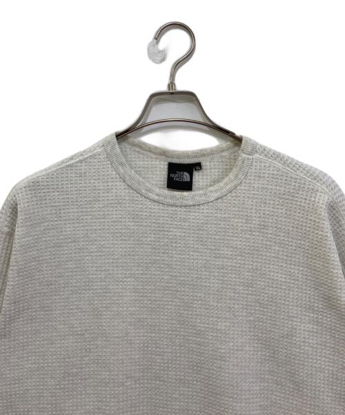 THE NORTH FACE（ザ ノース フェイス）THE NORTH FACE (ザ ノース フェイス) L/S Warm Waffle Crew NT62436 ホワイト サイズ:XLの古着・服飾アイテム