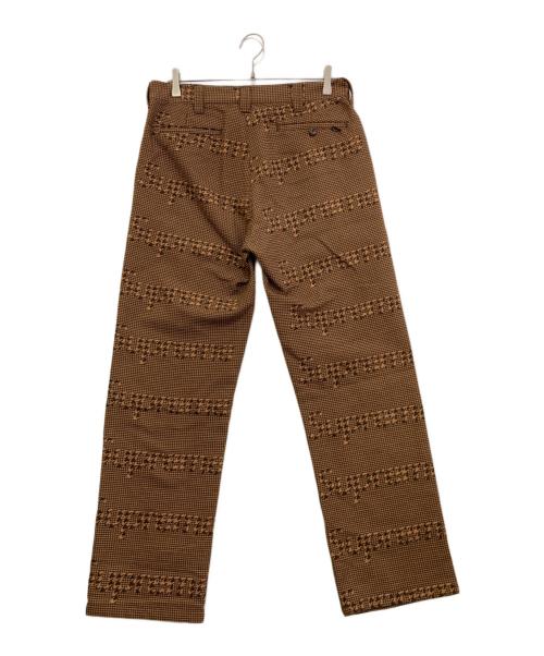 SUPREME（シュプリーム）SUPREME (シュプリーム) Houndstooth Logos Work Pant ブラウン サイズ:30の古着・服飾アイテム