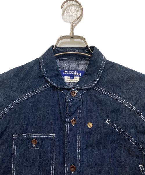 COMME des GARCONS JUNYA WATANABE MAN（コム デ ギャルソン ジュンヤ ワタナベ マン）COMME des GARCONS JUNYA WATANABE MAN (コム デ ギャルソン ジュンヤ ワタナベ マン) 切替シャツ　WA-B015 ネイビー サイズ:Sの古着・服飾アイテム