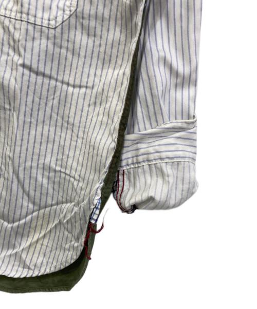 COMME des GARCONS JUNYA WATANABE MAN（コム デ ギャルソン ジュンヤ ワタナベ マン）COMME des GARCONS JUNYA WATANABE MAN (コム デ ギャルソン ジュンヤ ワタナベ マン) 切替シャツ ホワイト×カーキ サイズ:Mの古着・服飾アイテム