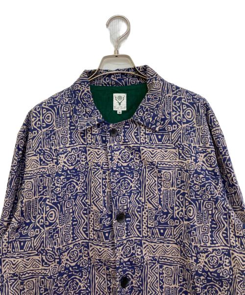South2 West8（サウスツー ウエストエイト）South2 West8 (サウスツー ウエストエイト) Pen Jacket ベージュ×ネイビー サイズ:Mの古着・服飾アイテム