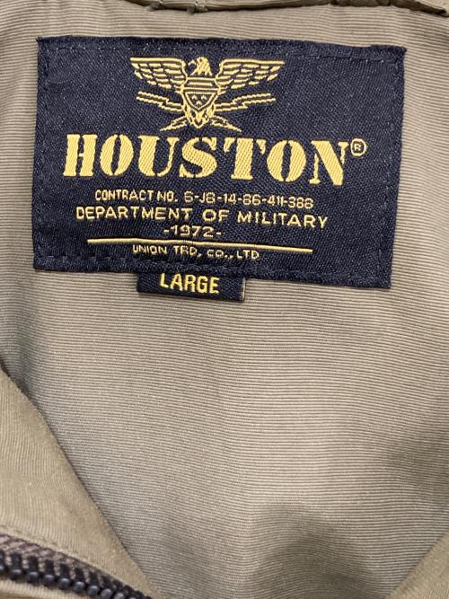 HOUSTON（ヒューストン）HOUSTON (ヒューストン) アノラックパーカー カーキ サイズ:Lの古着・服飾アイテム