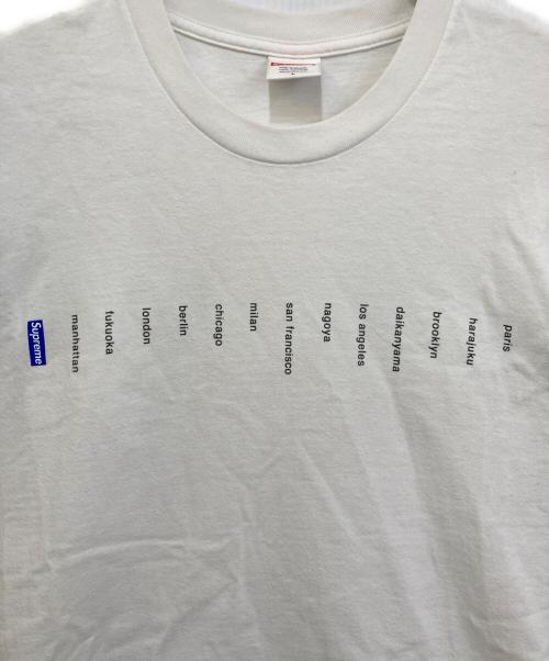 SUPREME（シュプリーム）SUPREME (シュプリーム) Location Tee ホワイト サイズ:Ｌの古着・服飾アイテム
