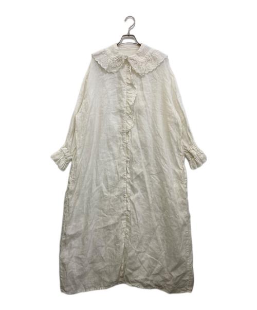 Gauze#（ガーゼ）Gauze# (ガーゼ) リネンワンピース ホワイト サイズ:Freeの古着・服飾アイテム