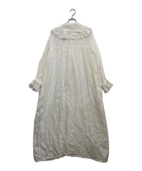Gauze#（ガーゼ）Gauze# (ガーゼ) リネンワンピース ホワイト サイズ:Freeの古着・服飾アイテム