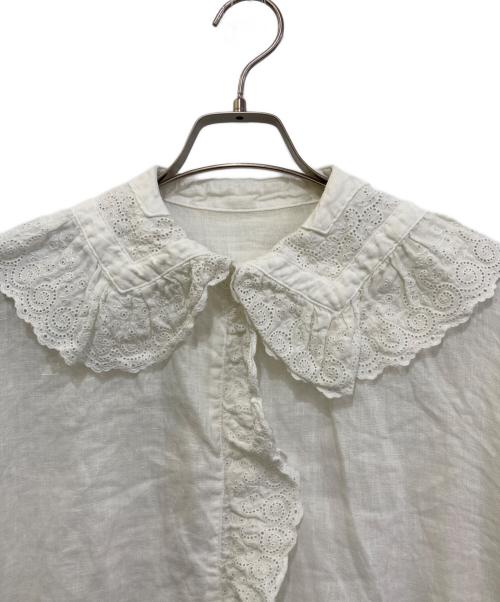 Gauze#（ガーゼ）Gauze# (ガーゼ) リネンワンピース ホワイト サイズ:Freeの古着・服飾アイテム
