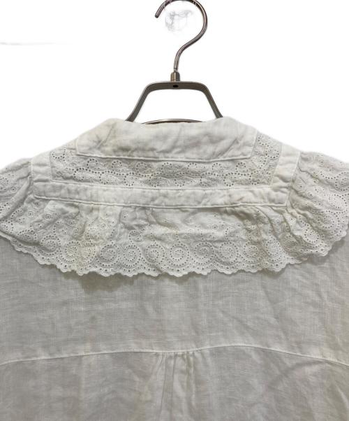 Gauze#（ガーゼ）Gauze# (ガーゼ) リネンワンピース ホワイト サイズ:Freeの古着・服飾アイテム