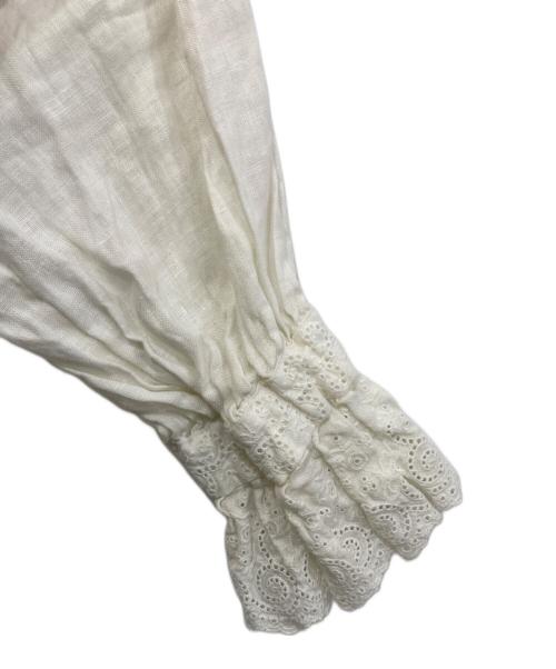 Gauze#（ガーゼ）Gauze# (ガーゼ) リネンワンピース ホワイト サイズ:Freeの古着・服飾アイテム