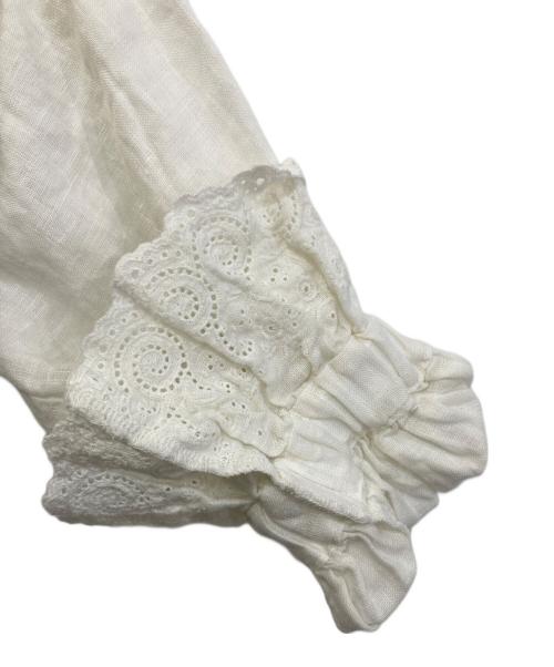 Gauze#（ガーゼ）Gauze# (ガーゼ) リネンワンピース ホワイト サイズ:Freeの古着・服飾アイテム