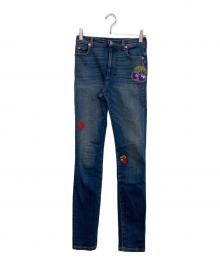 GUCCI（グッチ）の古着「刺繍デニムパンツ　502797 XDATK」｜インディゴ