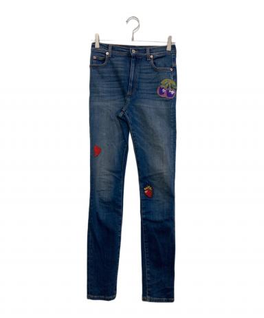 中古・古着通販】GUCCI (グッチ) 刺繍デニムパンツ 502797 XDATK