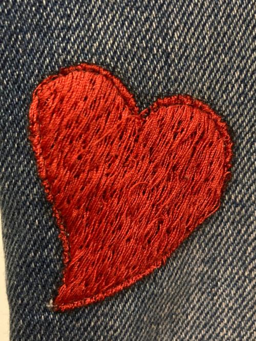 GUCCI（グッチ）GUCCI (グッチ) 刺繍デニムパンツ　502797 XDATK インディゴ サイズ:25の古着・服飾アイテム