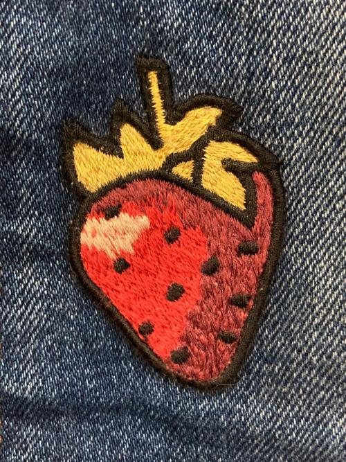 GUCCI（グッチ）GUCCI (グッチ) 刺繍デニムパンツ　502797 XDATK インディゴ サイズ:25の古着・服飾アイテム