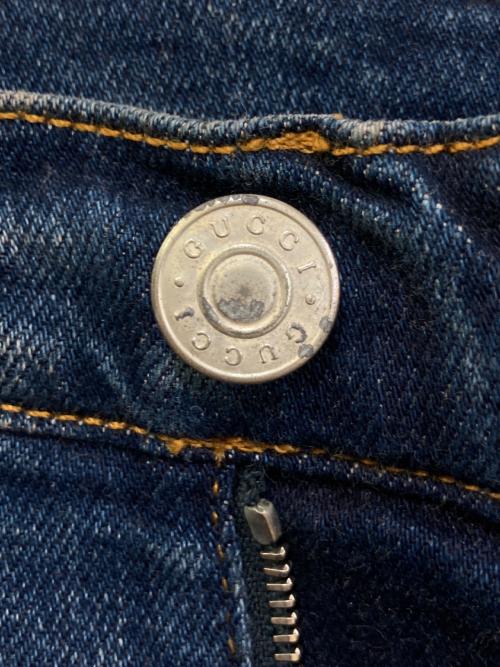 GUCCI（グッチ）GUCCI (グッチ) 刺繍デニムパンツ　502797 XDATK インディゴ サイズ:25の古着・服飾アイテム