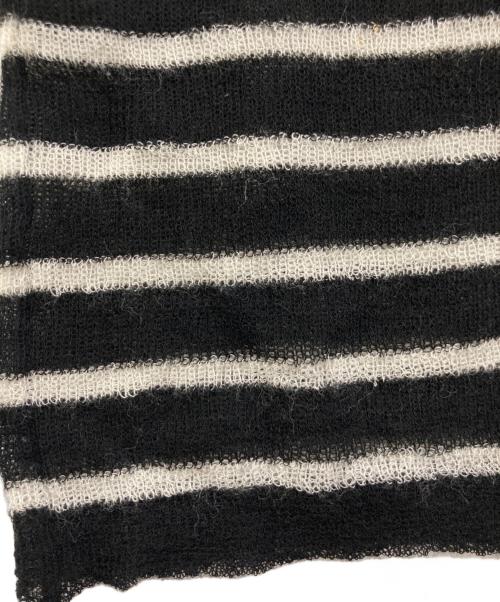 Christian Dior（クリスチャン ディオール）Christian Dior (クリスチャン ディオール) Ribbed Wool Knit Mariniere Tank Top　444T06AM228 ホワイト×ブラック サイズ:34の古着・服飾アイテム