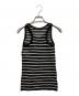 Christian Dior (クリスチャン ディオール) Ribbed Wool Knit Mariniere Tank Top　444T06AM228 ホワイト×ブラック サイズ:34：20000円