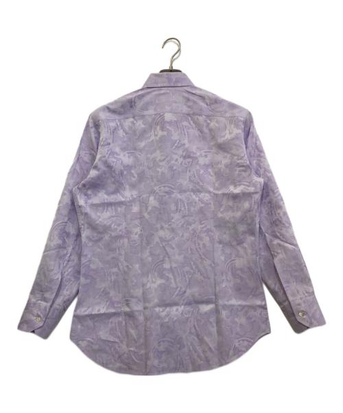 ETRO（エトロ）ETRO (エトロ) ジャガードペイズリー柄シャツ　131-11451-2006 パープル サイズ:40の古着・服飾アイテム