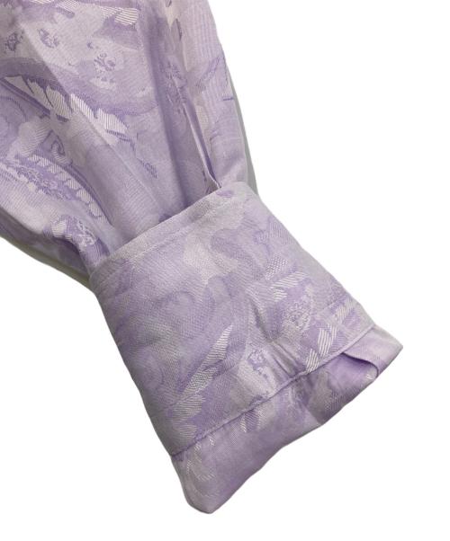ETRO（エトロ）ETRO (エトロ) ジャガードペイズリー柄シャツ　131-11451-2006 パープル サイズ:40の古着・服飾アイテム