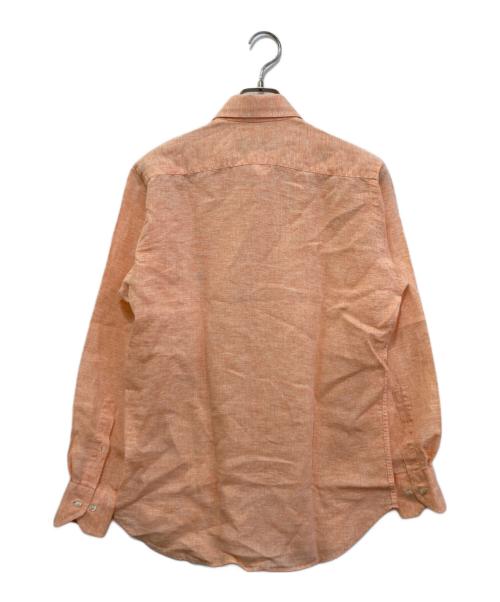 ETRO（エトロ）ETRO (エトロ) ボタンダウンリネンシャツ オレンジ サイズ:Sの古着・服飾アイテム