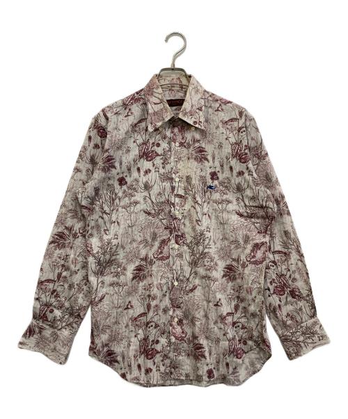 ETRO（エトロ）ETRO (エトロ) 花柄ボタンダウンシャツ ホワイト サイズ:39の古着・服飾アイテム