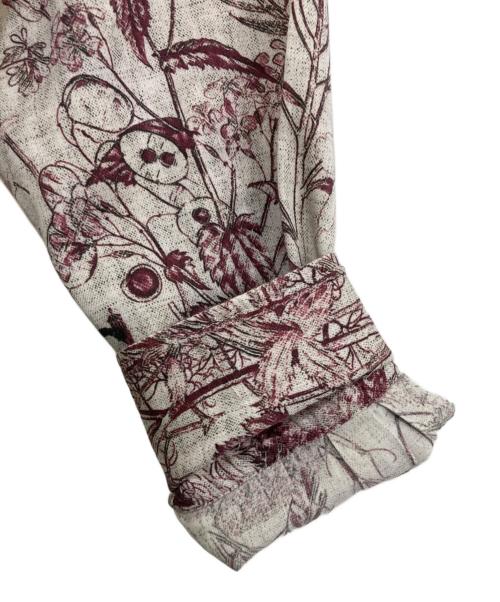 ETRO（エトロ）ETRO (エトロ) 花柄ボタンダウンシャツ ホワイト サイズ:39の古着・服飾アイテム
