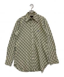 ETRO（エトロ）の古着「ボタンダウンチェックシャツ」｜グリーン