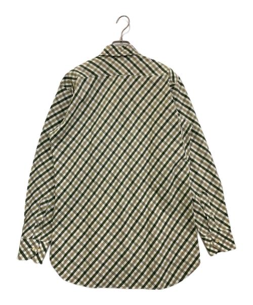 ETRO（エトロ）ETRO (エトロ) ボタンダウンチェックシャツ グリーン サイズ:40の古着・服飾アイテム
