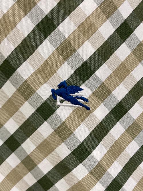 ETRO（エトロ）ETRO (エトロ) ボタンダウンチェックシャツ グリーン サイズ:40の古着・服飾アイテム