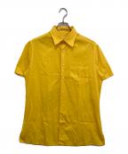 ETROエトロ）の古着「ジャガード半袖シャツ」｜イエロー