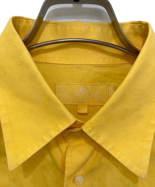 ETRO（エトロ）ETRO (エトロ) ジャガード半袖シャツ イエロー サイズ:Mの古着・服飾アイテム