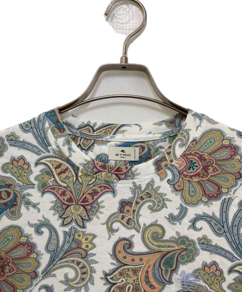 ETRO（エトロ）ETRO (エトロ) ペイズリー柄Tシャツ　251-MRMA0002-AK584 ホワイト サイズ:Sの古着・服飾アイテム