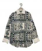 ETROエトロ）の古着「花柄シャツ」｜ホワイトグリーン