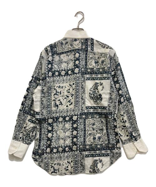 ETRO（エトロ）ETRO (エトロ) 花柄シャツ ホワイトグリーン サイズ:40の古着・服飾アイテム