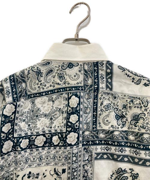 ETRO（エトロ）ETRO (エトロ) 花柄シャツ ホワイトグリーン サイズ:40の古着・服飾アイテム
