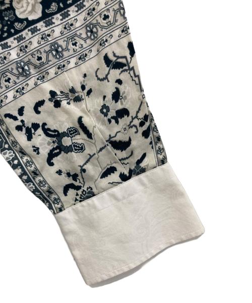 ETRO（エトロ）ETRO (エトロ) 花柄シャツ ホワイトグリーン サイズ:40の古着・服飾アイテム