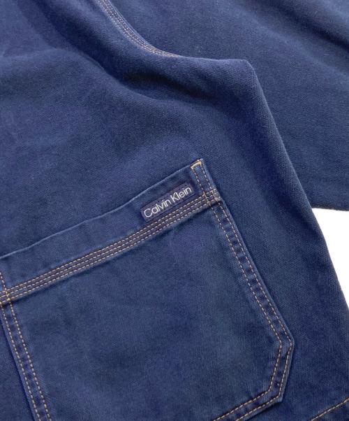 Calvin Klein（カルバンクライン）Calvin Klein (カルバンクライン) デッキジャケット ブルー サイズ:Mの古着・服飾アイテム