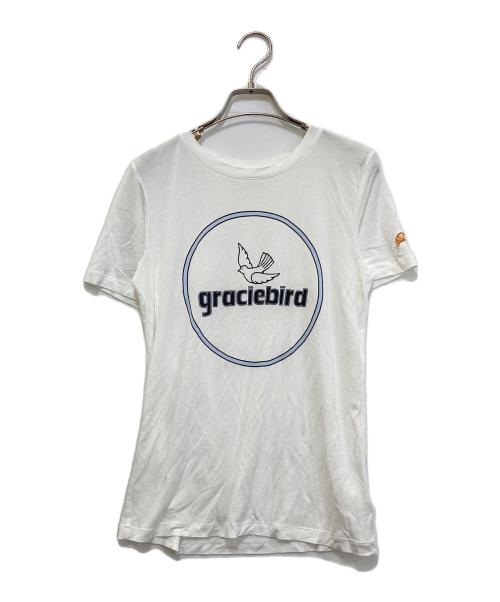 GANNI（ガニー）GANNI (ガニー) PERRIN LYOCELL GRACIEBIRD T-SHIRT ホワイト サイズ:Ｌの古着・服飾アイテム