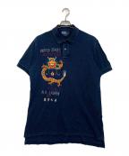 POLO RALPH LAURENポロ・ラルフローレン）の古着「鹿の子ポロシャツ」｜ブルー