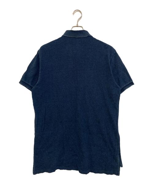 POLO RALPH LAUREN（ポロ・ラルフローレン）POLO RALPH LAUREN (ポロ・ラルフローレン) 鹿の子ポロシャツ ブルー サイズ:XLの古着・服飾アイテム