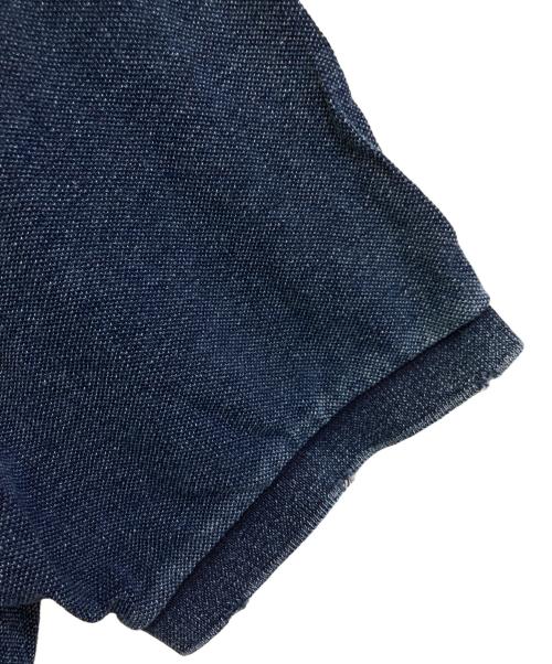 POLO RALPH LAUREN（ポロ・ラルフローレン）POLO RALPH LAUREN (ポロ・ラルフローレン) 鹿の子ポロシャツ ブルー サイズ:XLの古着・服飾アイテム